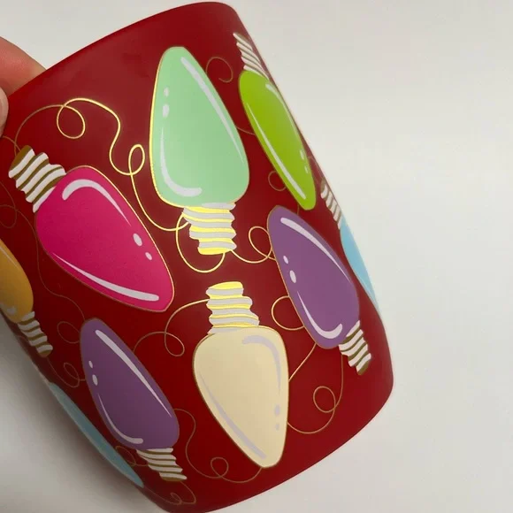 NWT ⚜️♥️⚜️ Peppermint & Pine Christmas light red festive Mug - Picture 5 of 12